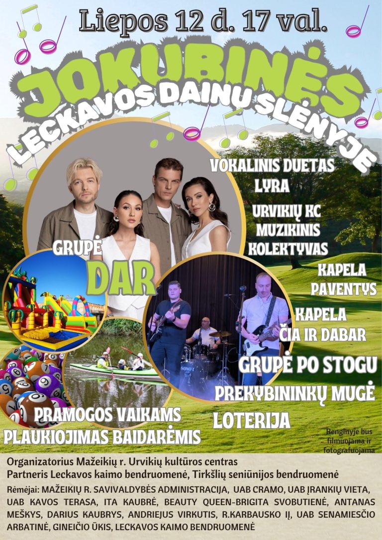 Jokubinės Leckavos dainų slėnyje