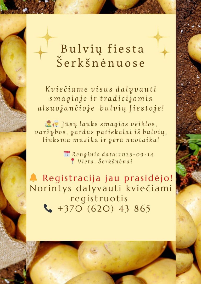 Bulvių fiesta Šerkšnėnuose