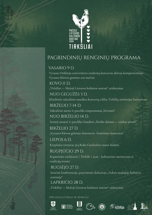 MAŽOJI KULTŪROS SOSTINĖ 2026