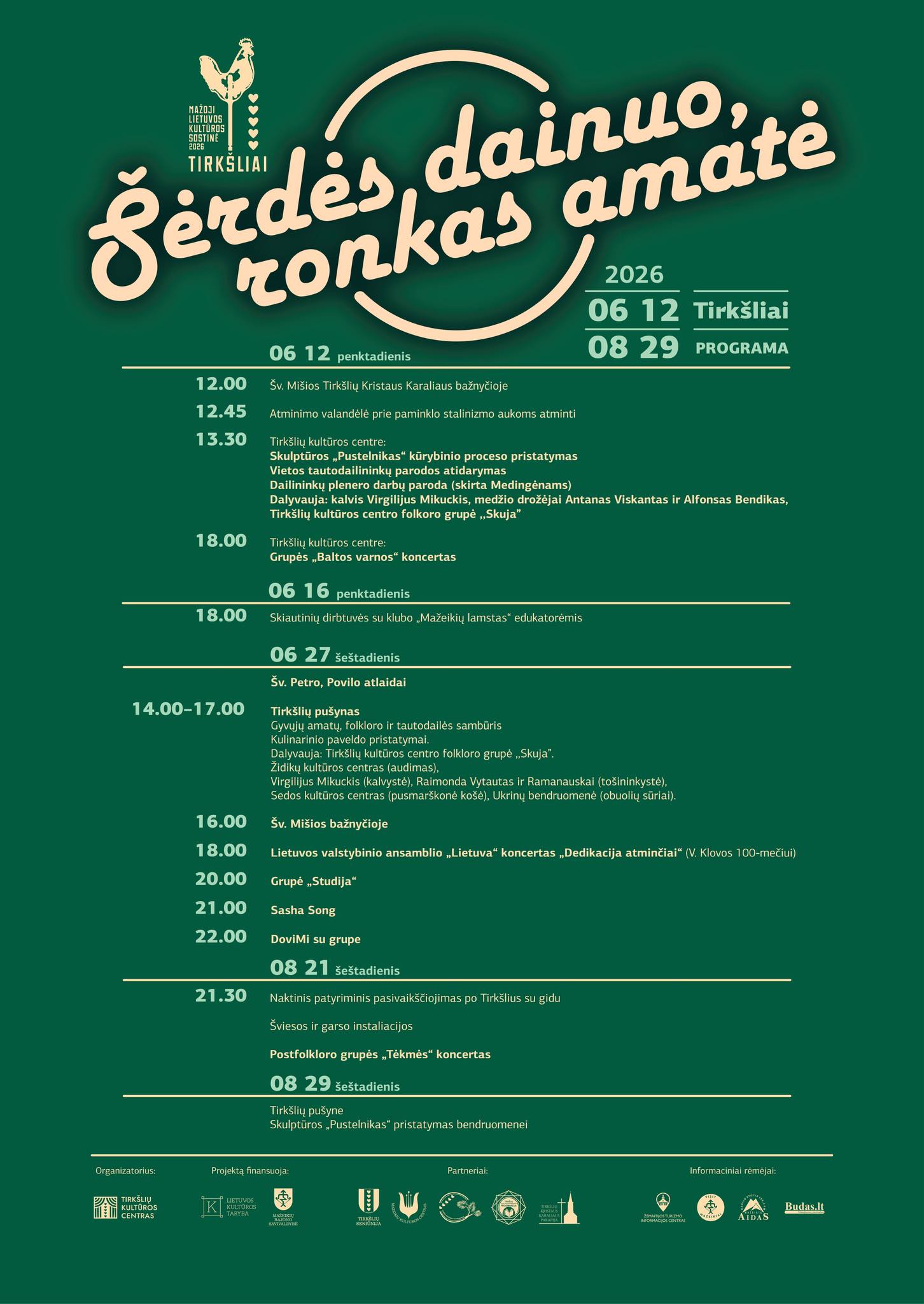 Šėrdės dainuo, ronkas amatė!