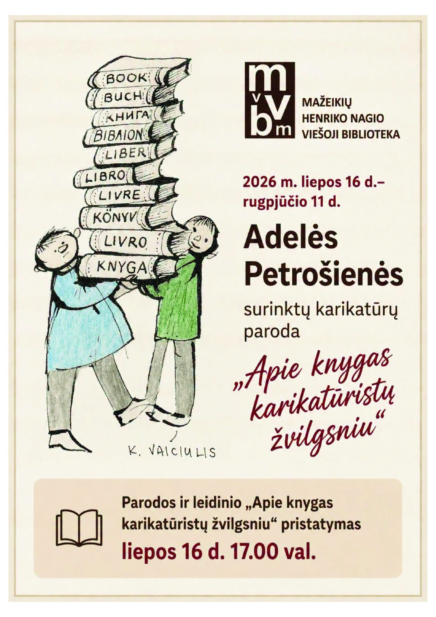 „Apie knygas karikatūristų žvilgsniu“