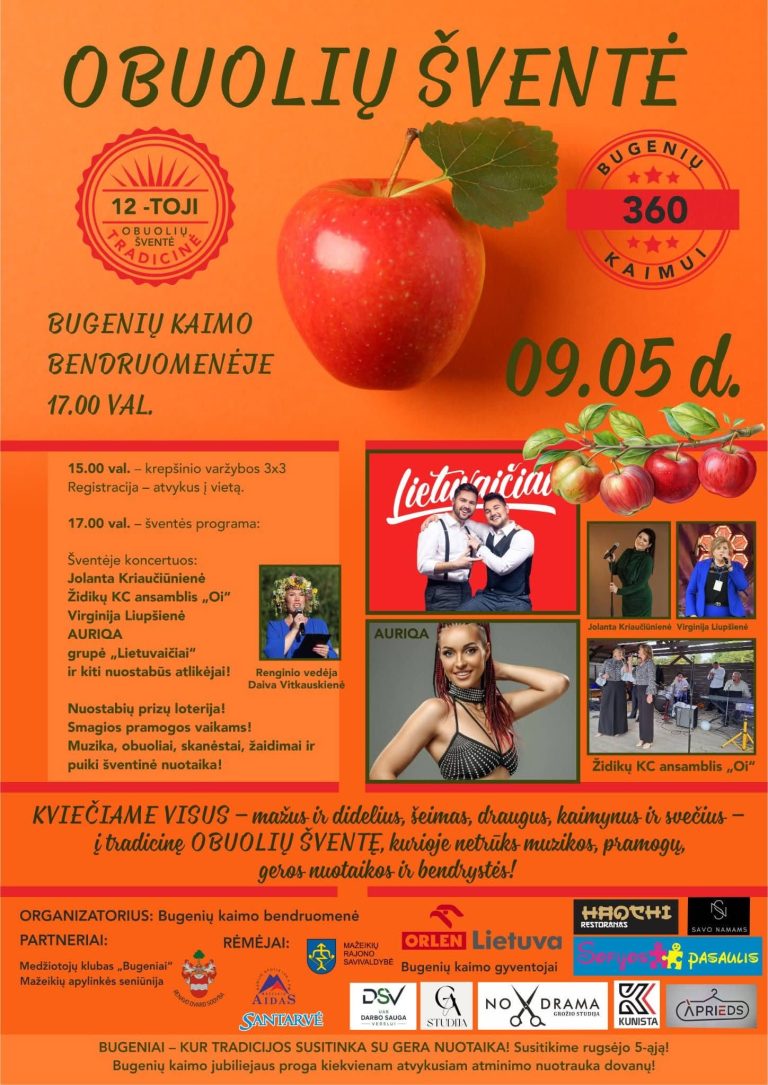 OBUOLIŲ ŠVENTĖ BUGENIŲ KAIME!