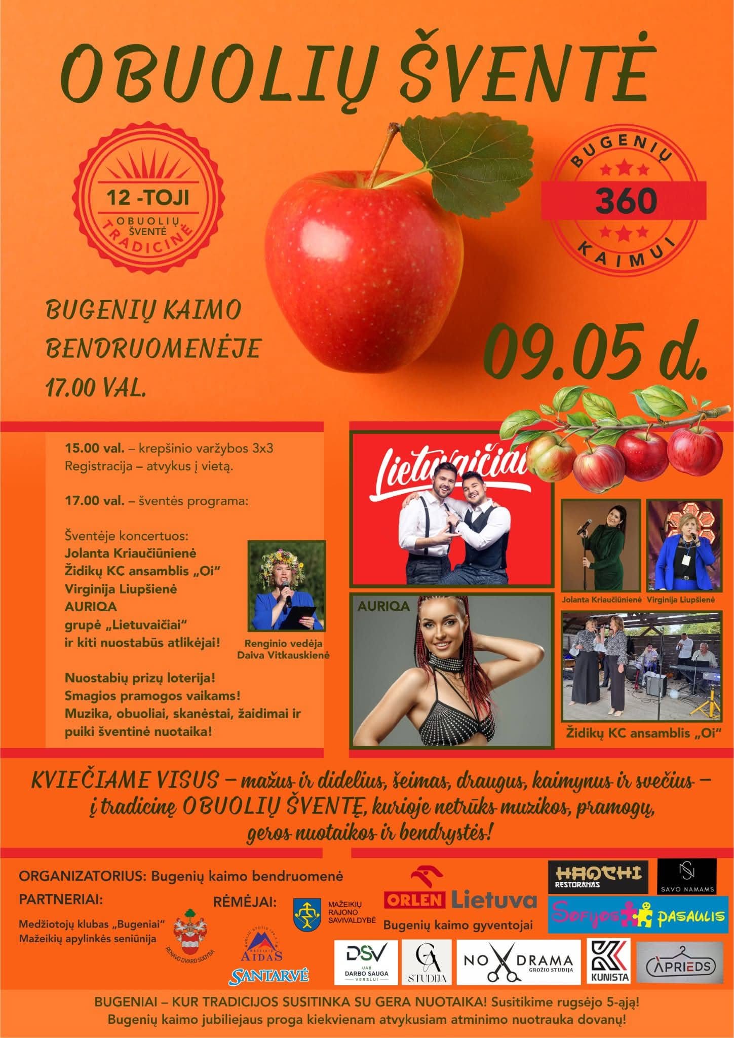 OBUOLIŲ ŠVENTĖ BUGENIŲ KAIME!