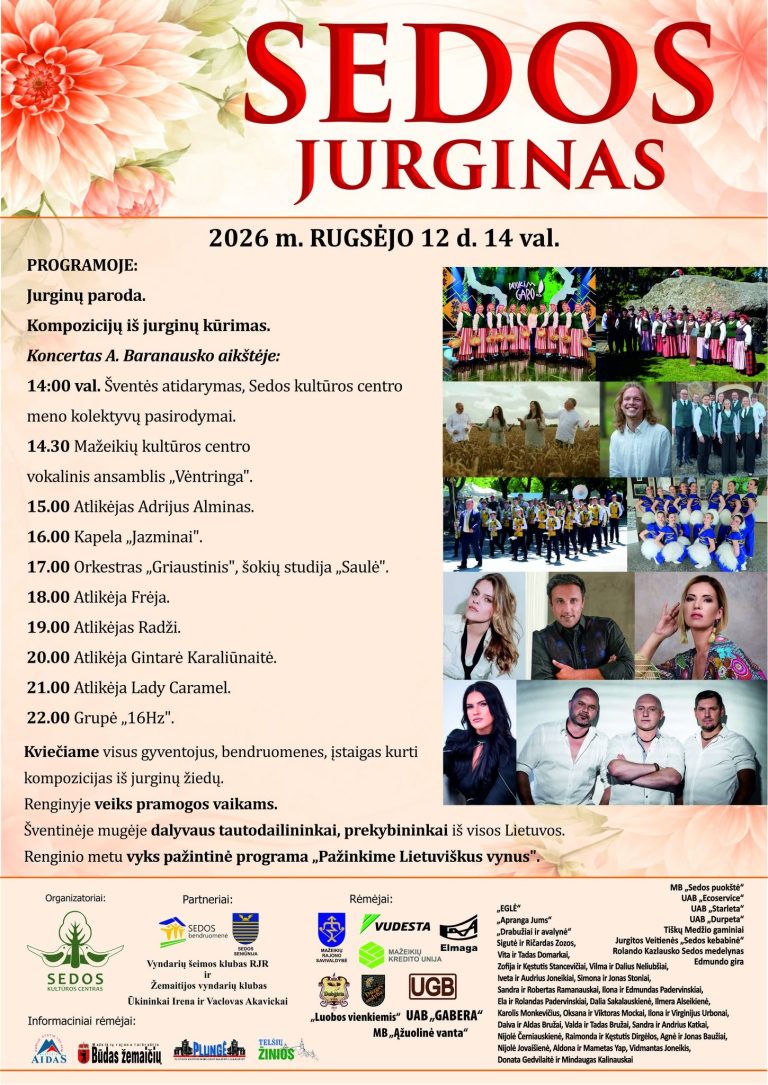 SEDOS JURGINAS!