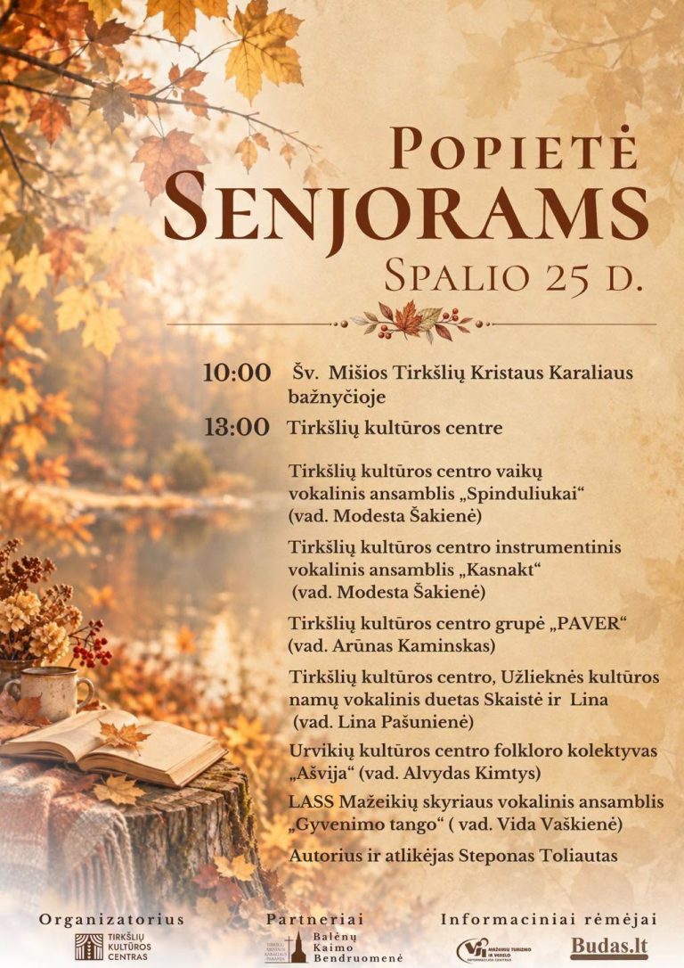 POPIETĖ SENJORAMS